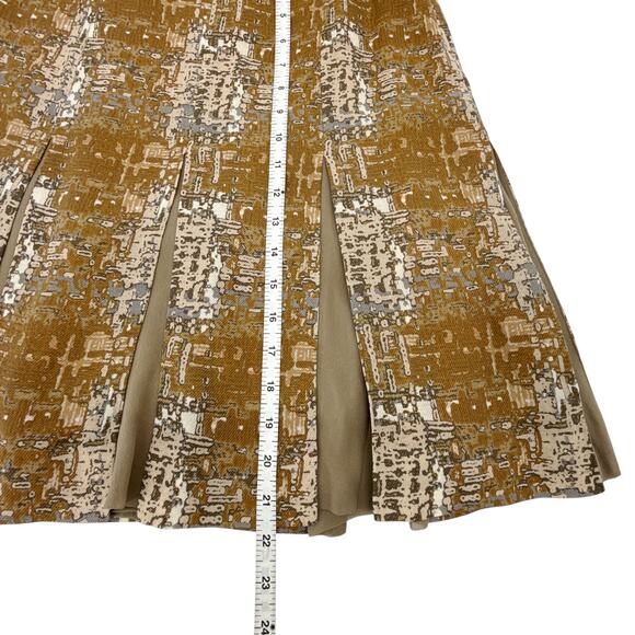 TORY BURCH Hull Skirt Brown Blackwatch 2|XS - Picture 9 of 9